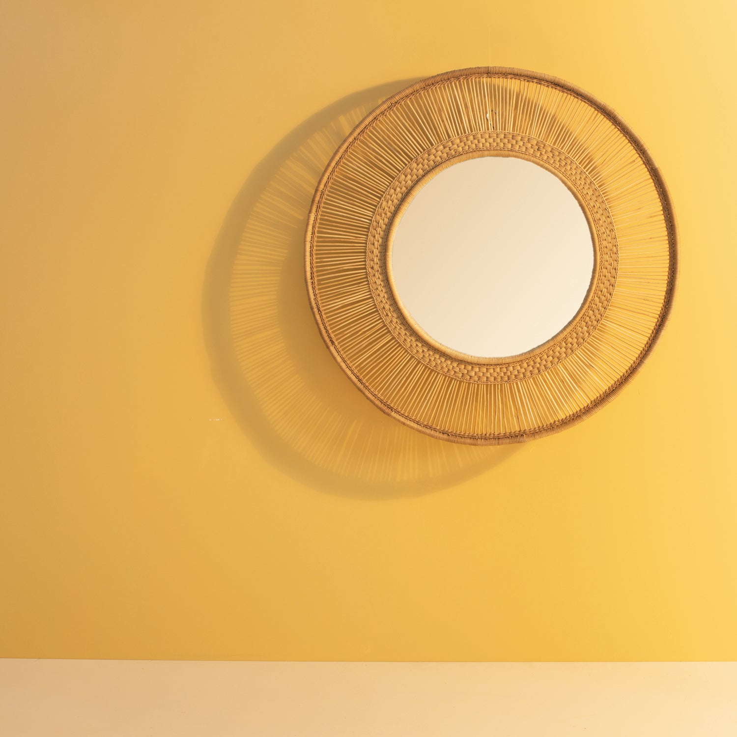 Malawi Round Mirror Natural