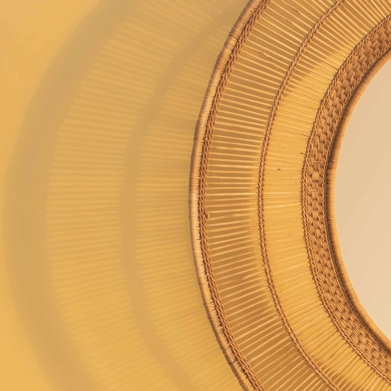 Malawi Round Mirror Natural