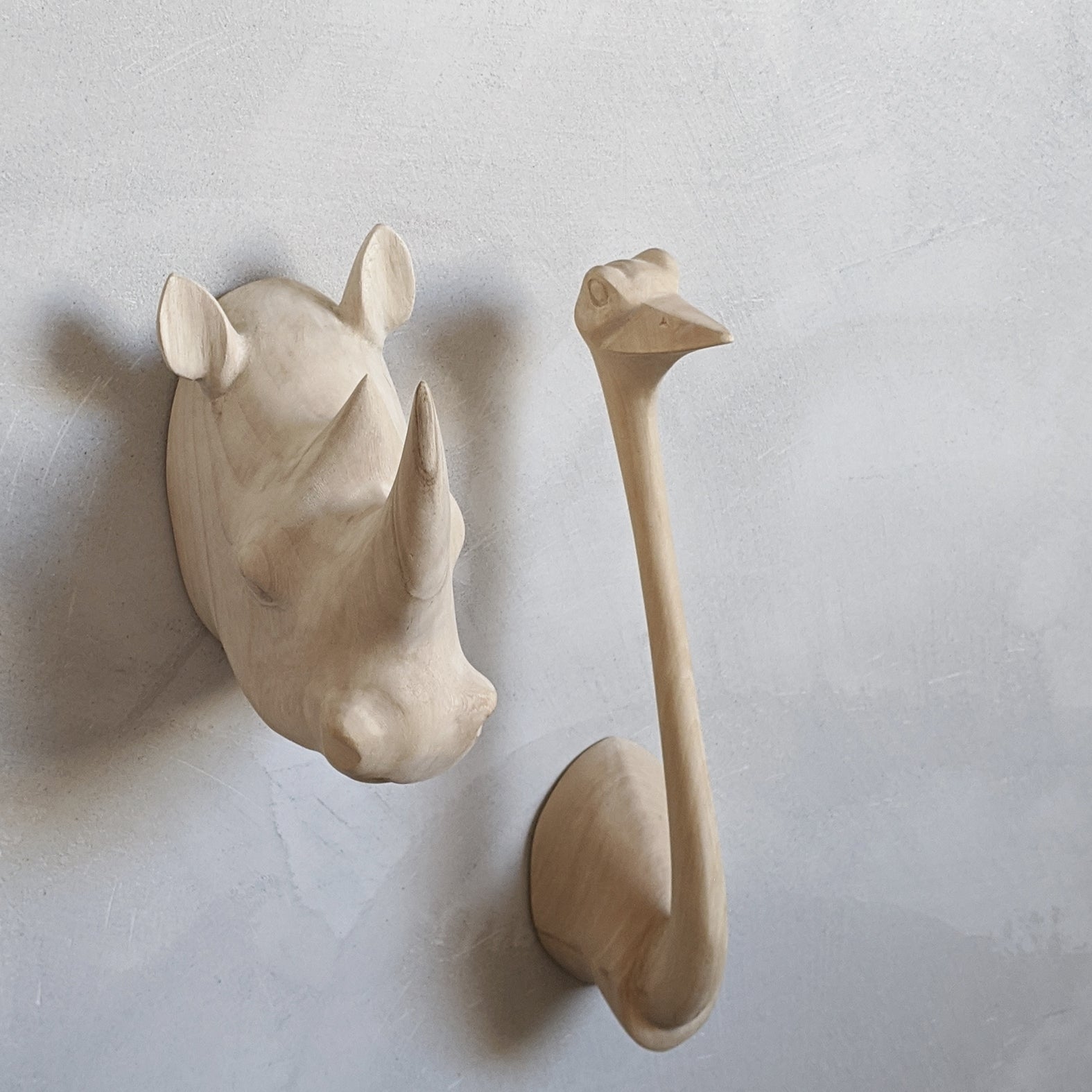 Natural Big Animal Head Hooks