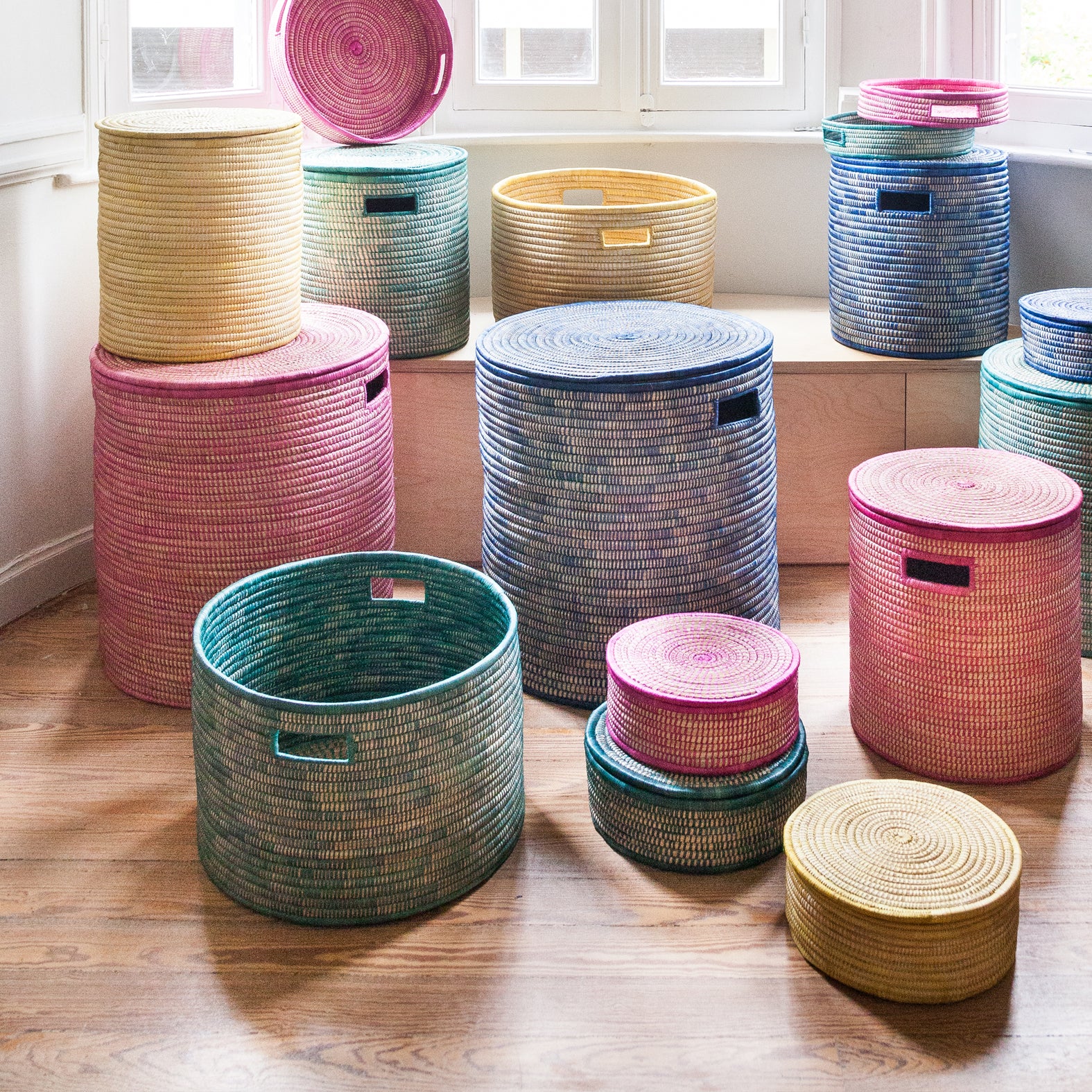 Bright Coloured Baskets