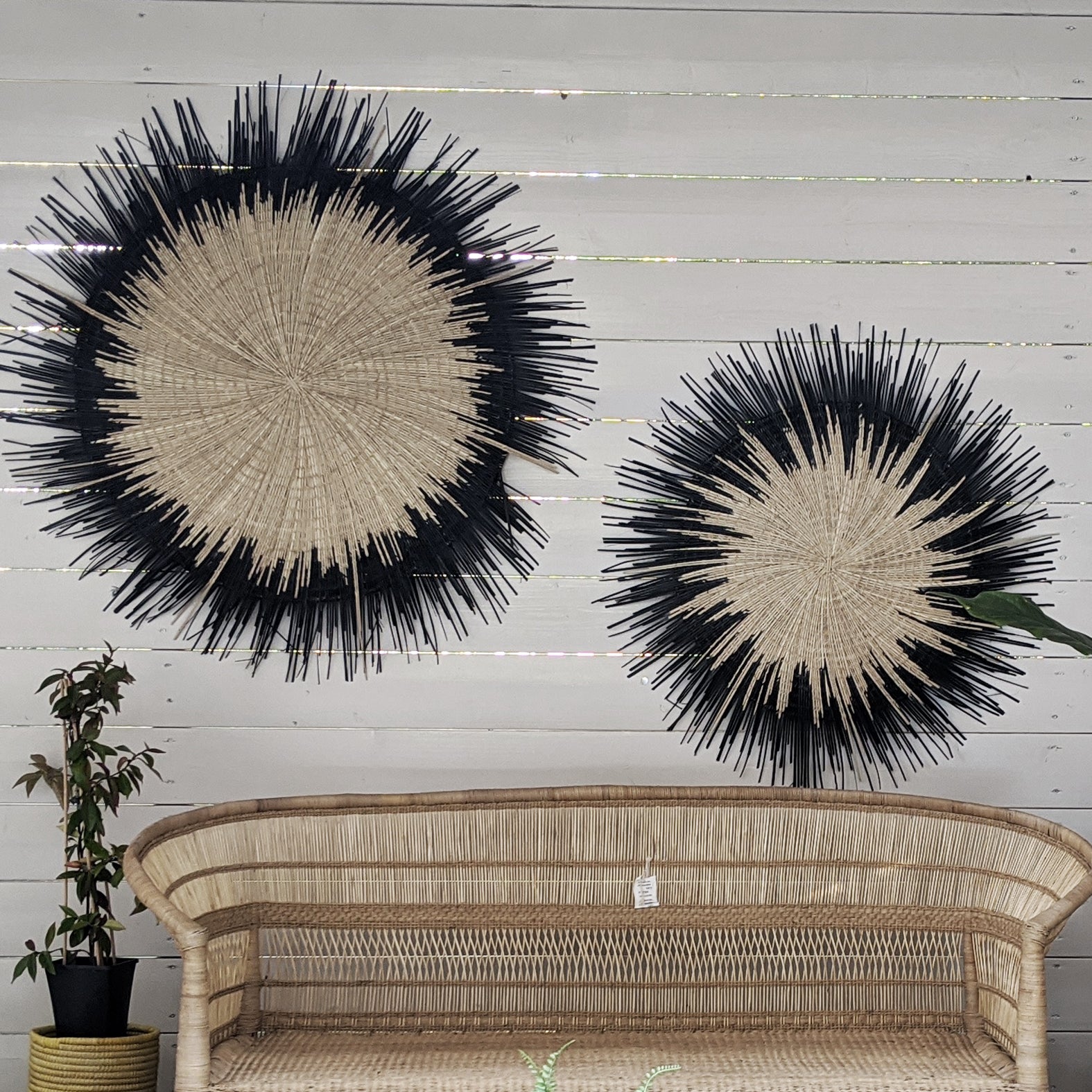 Sun Circle Wall Hanging Black