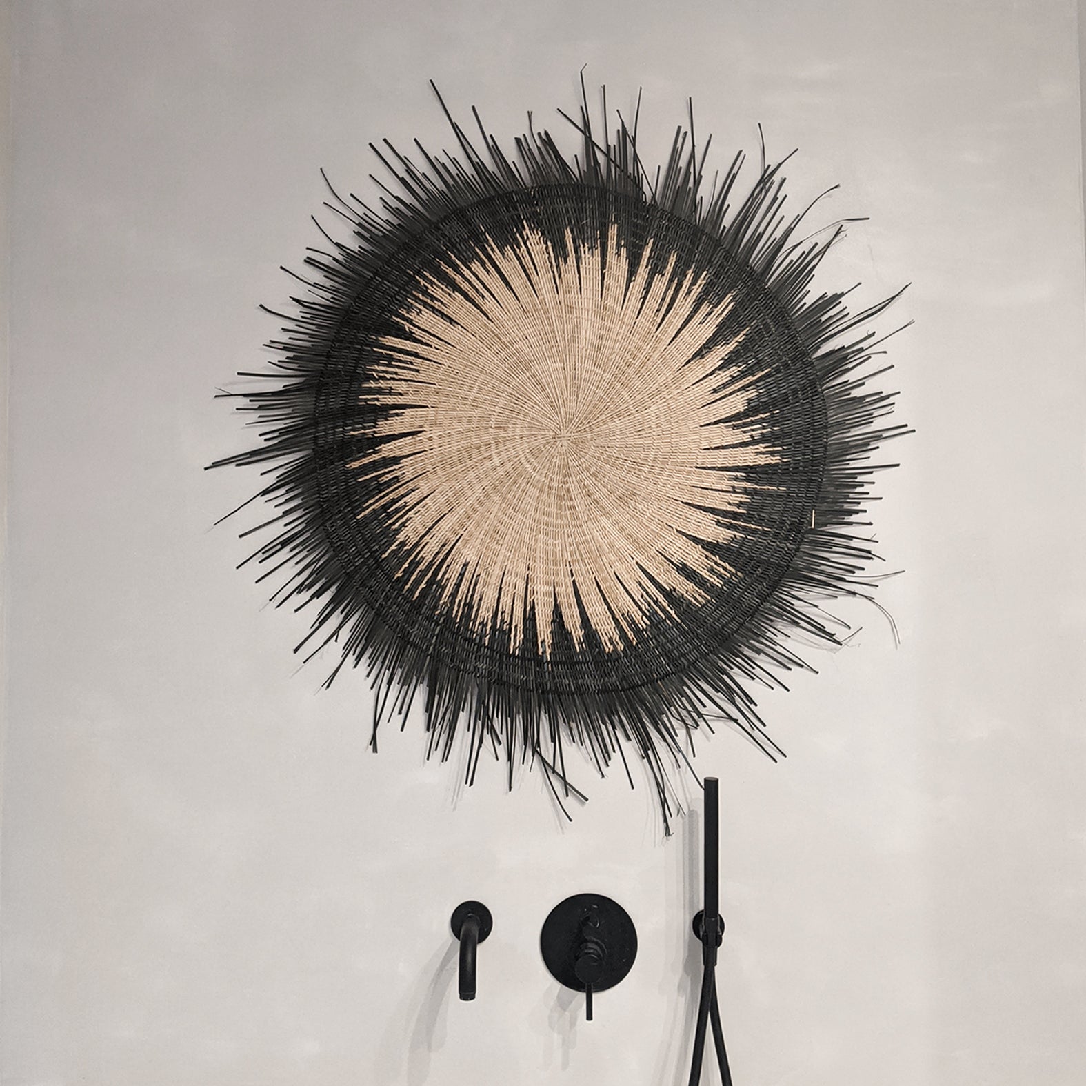 Sun Circle Wall Hanging Black