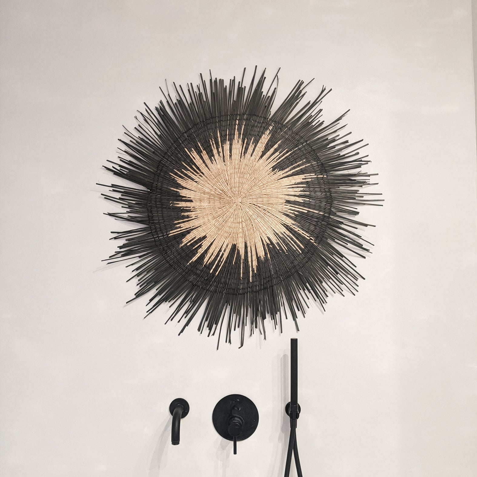 Sun Circle Wall Hanging Black