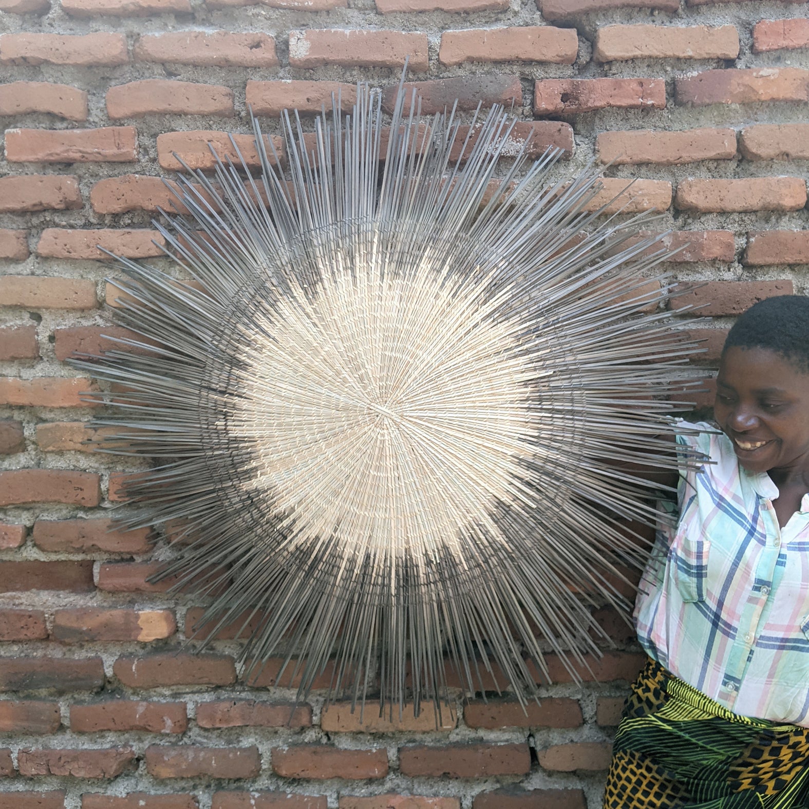Sun Circle Wall Hanging Brown