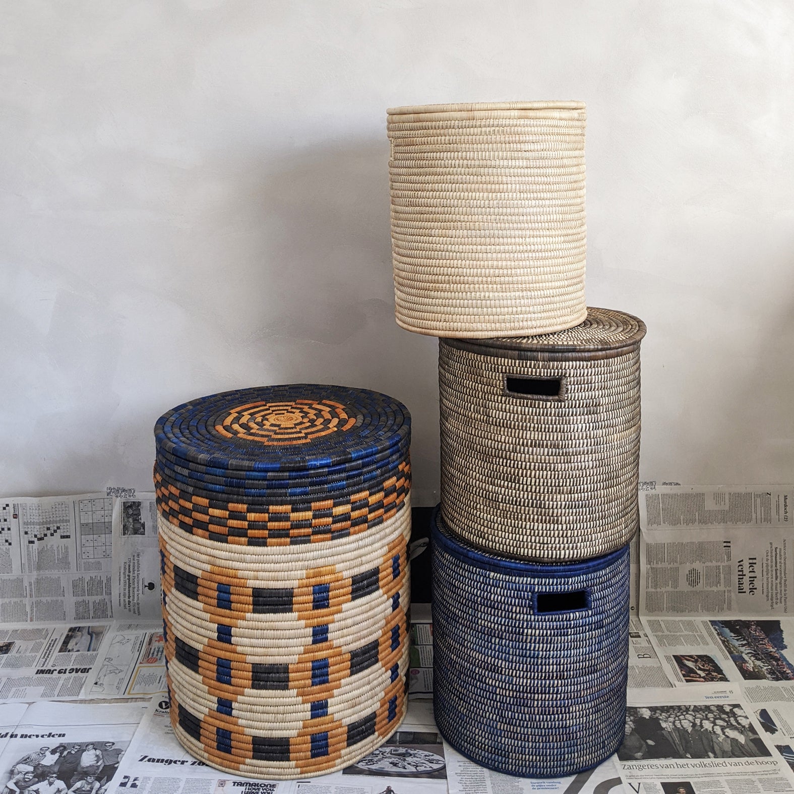 Large Mosaic Baskets