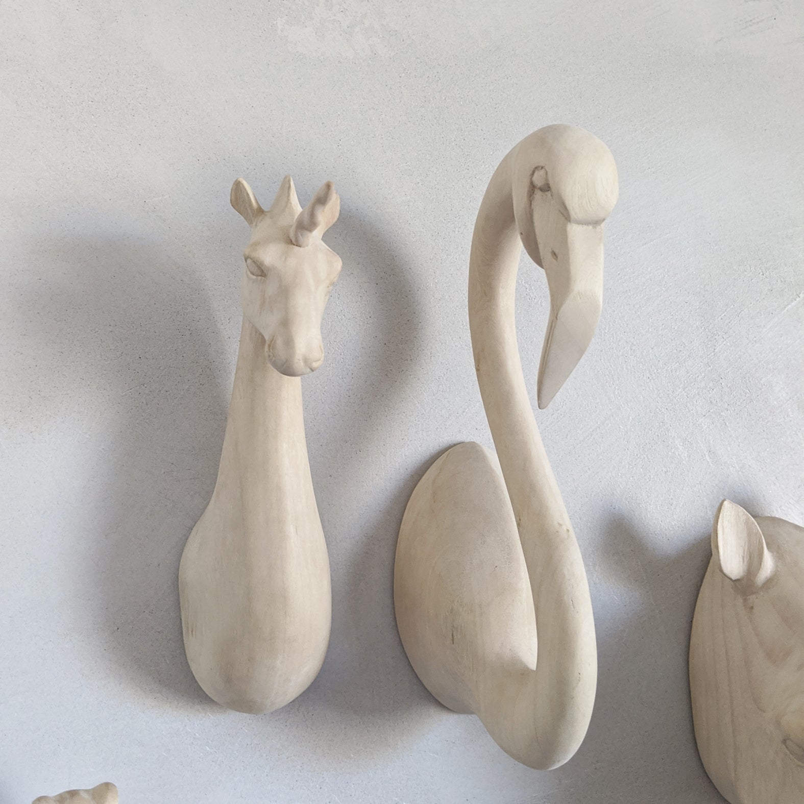 Natural Big Animal Head Hooks