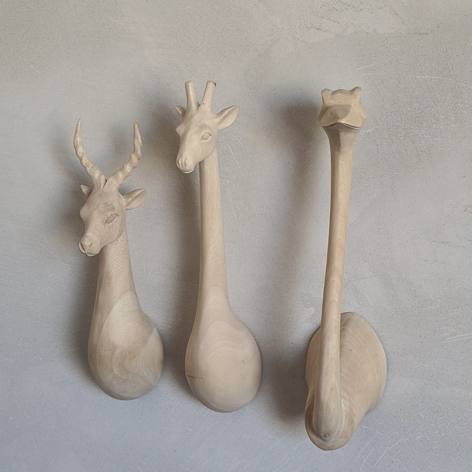 Natural Big Animal Head Hooks