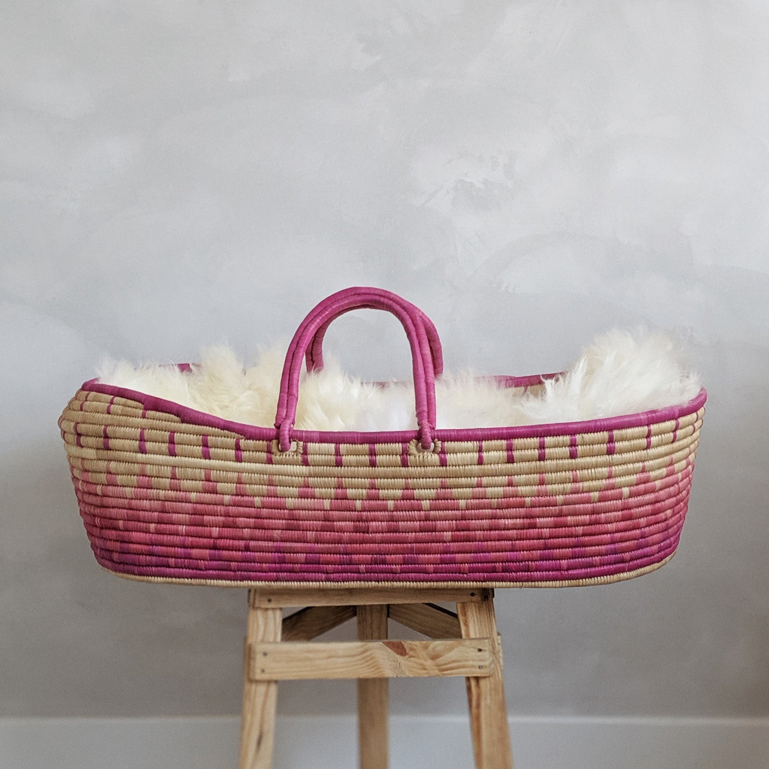 Purple Lilly Baby or Doll Basket